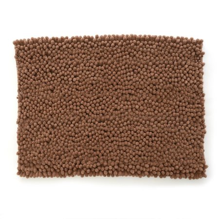 BETTERBEDS 17 x 24 in Ultra Plush Jumbo Chenille Bath Mat Sand BE1096693